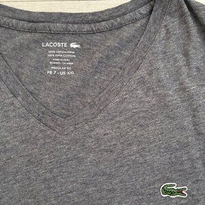 Lacoste Men's Pima Cotton V-Neck T-Shirt Size 7 (2XL) (NWOT)